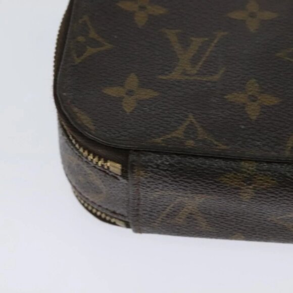LOUIS VUITTON Monogram Trousse Brush PM Cosmetic Pouch M47510 LV Auth 120867 - Picture 4 of 16